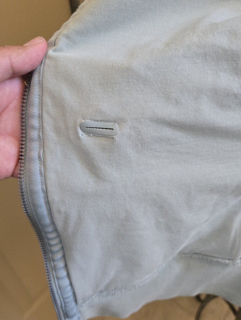 Lululemon Scuba Full Zip Hoodie Light Cotton Fleece Green Fern size 4 W4AWMS - Picture 8 of 8